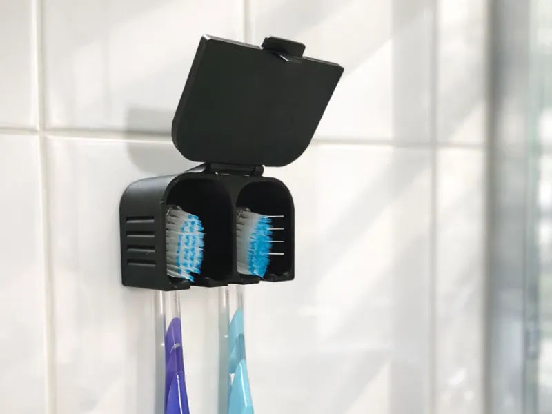 Toothbrush Wall Mount Case - No Screws