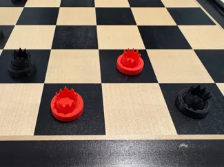 King Me Checkers Pieces