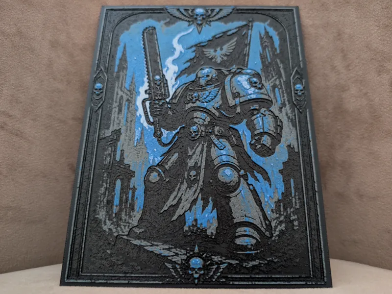 Space Marine inspired HueForge 