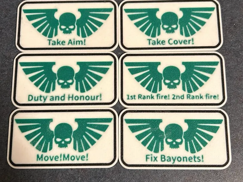 Astra Militarum (40k imperial guard ) order tokens