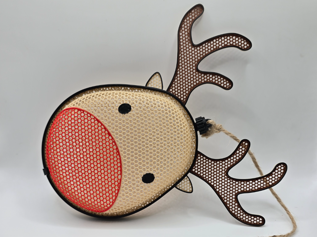 Thermoformed Rudolph Christmas Treat Holder - 1