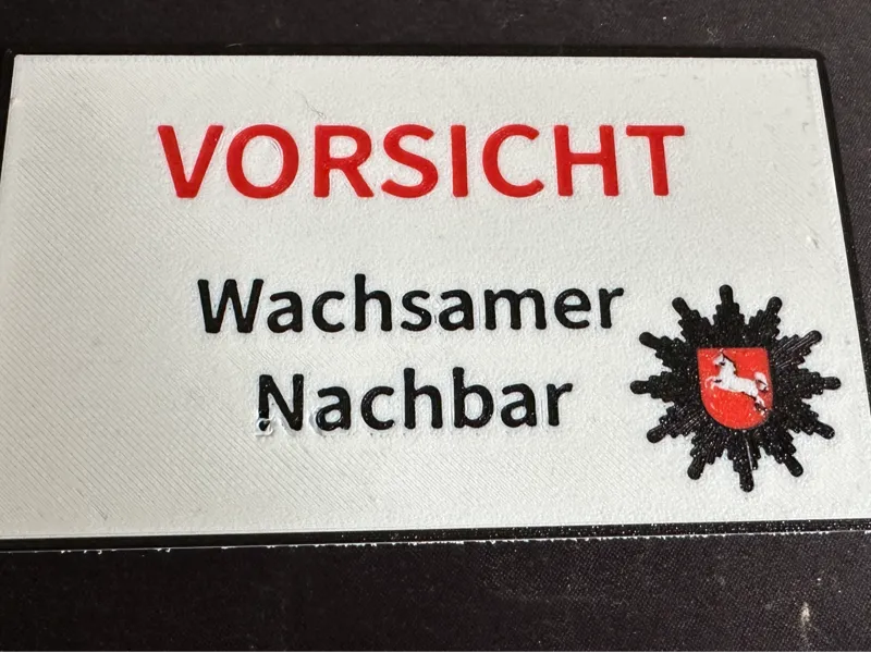 Vorsicht wachsamer Nachbar