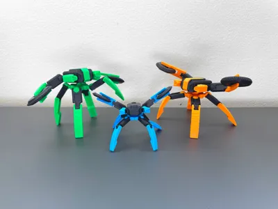 レキ Maraboo 3D Mitt サイズ8 22−23モデル新品未使用品 Articulated Mecha- Assembly toy - Miner Crab Robot - Free 3D Print