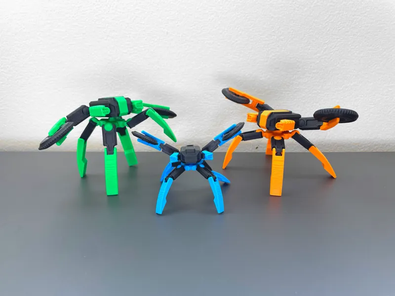Articulated Mecha- Assembly toy - Miner Crab Robot