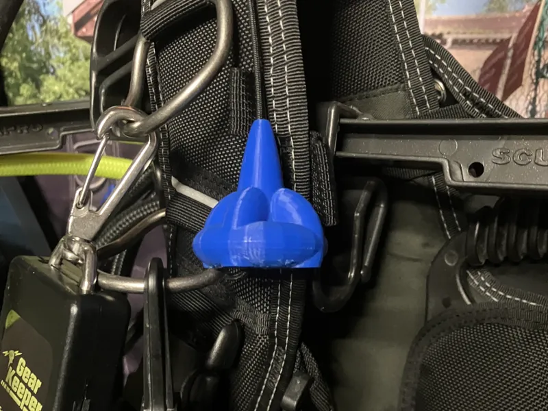 Pull knob for scuba BCD