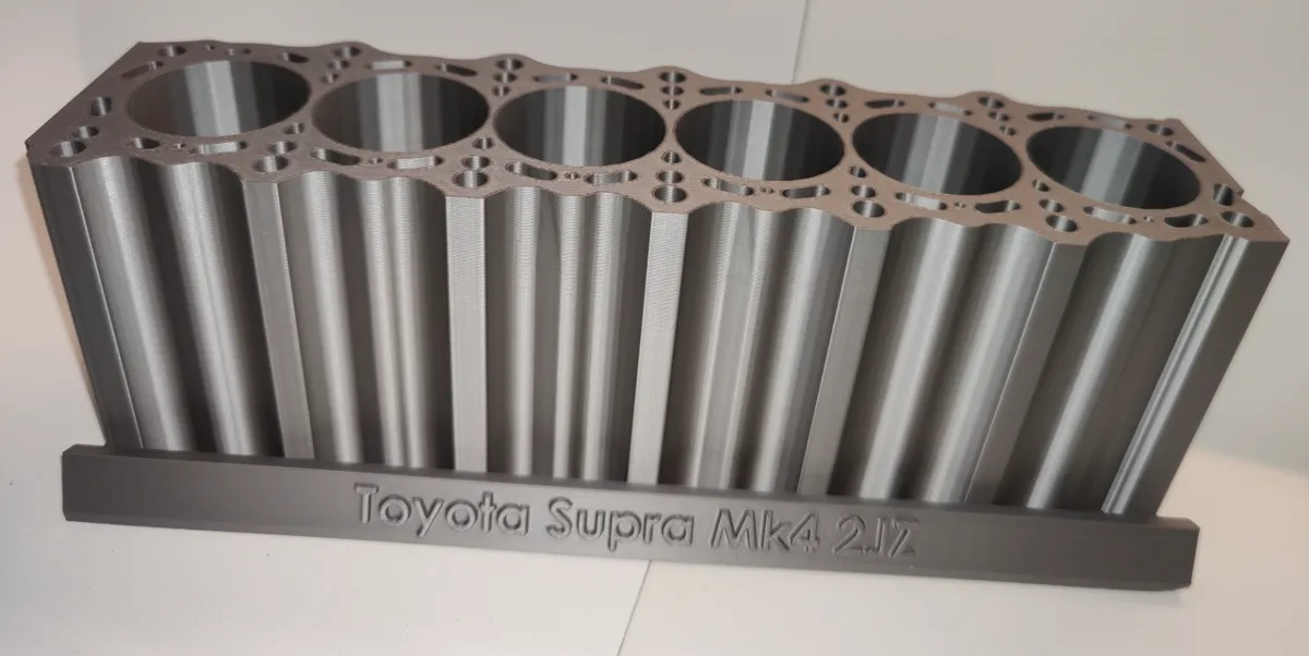 Toyota Supra 2JZ Engine Block Desk Organizer - Free 3D Print Model ...