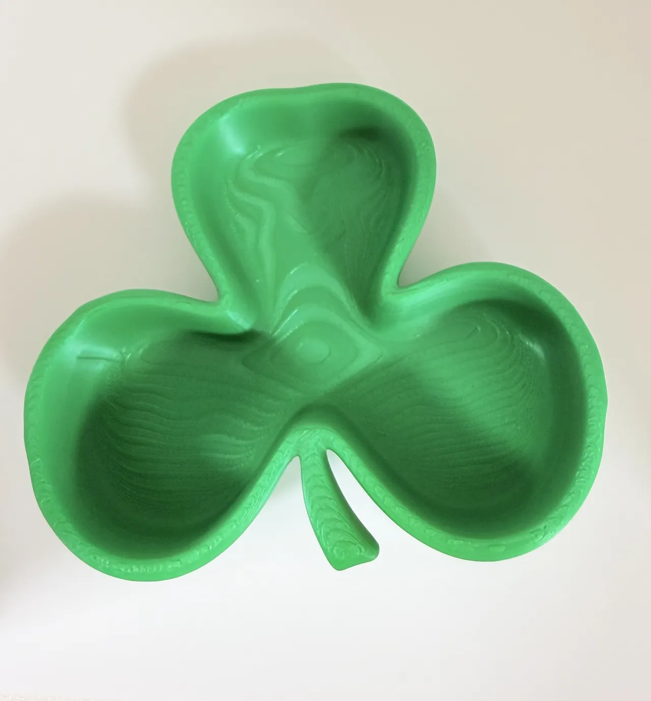 Lucky Shamrock Trinket Tray & Clover Earrings view 3