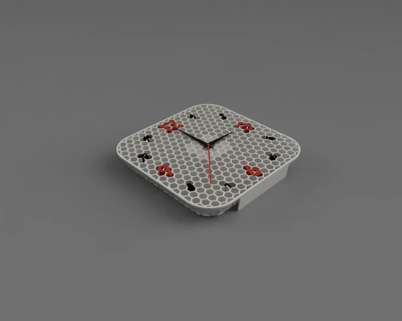 Modern square clock