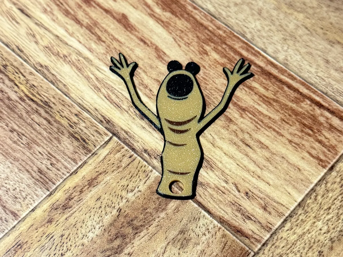 Marcus the Worm Keychain - Free 3D Print Model - MakerWorld