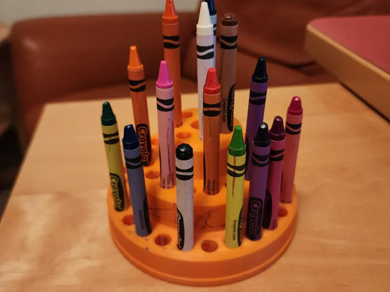 50 Color Crayon Holder Organizer