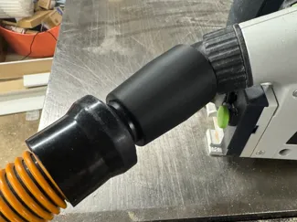 Festool Tracksaw to Rigid 1.25" hose adapter