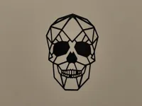 Crâne low poly décoratif — photo 1