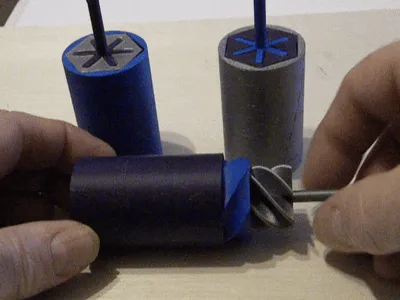 Fidget cylindre à torsion push-pull
