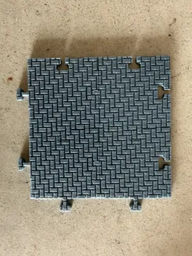 Letrero o emblema decorativo: The3DPAL CityGrid system - Brick Pavement Tiles — vista de referencia 5