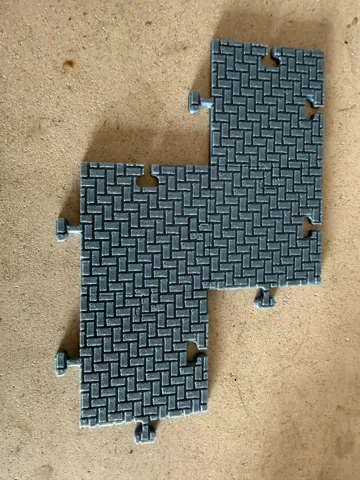 Letrero o emblema decorativo: The3DPAL CityGrid system - Brick Pavement Tiles — vista de referencia 2