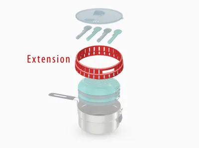 Extension for camping pan