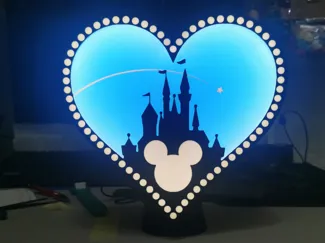 Disneyland Herz Lichtbox