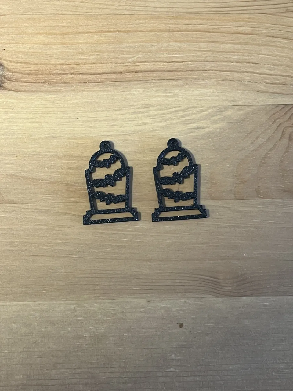 bat earrings view 2