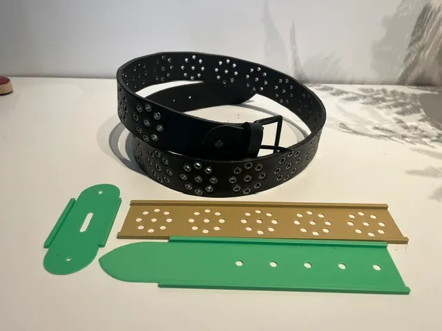 Leather Belt Making jig & Hole Template