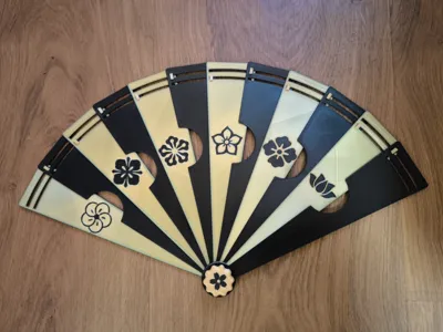 Folding hand fan