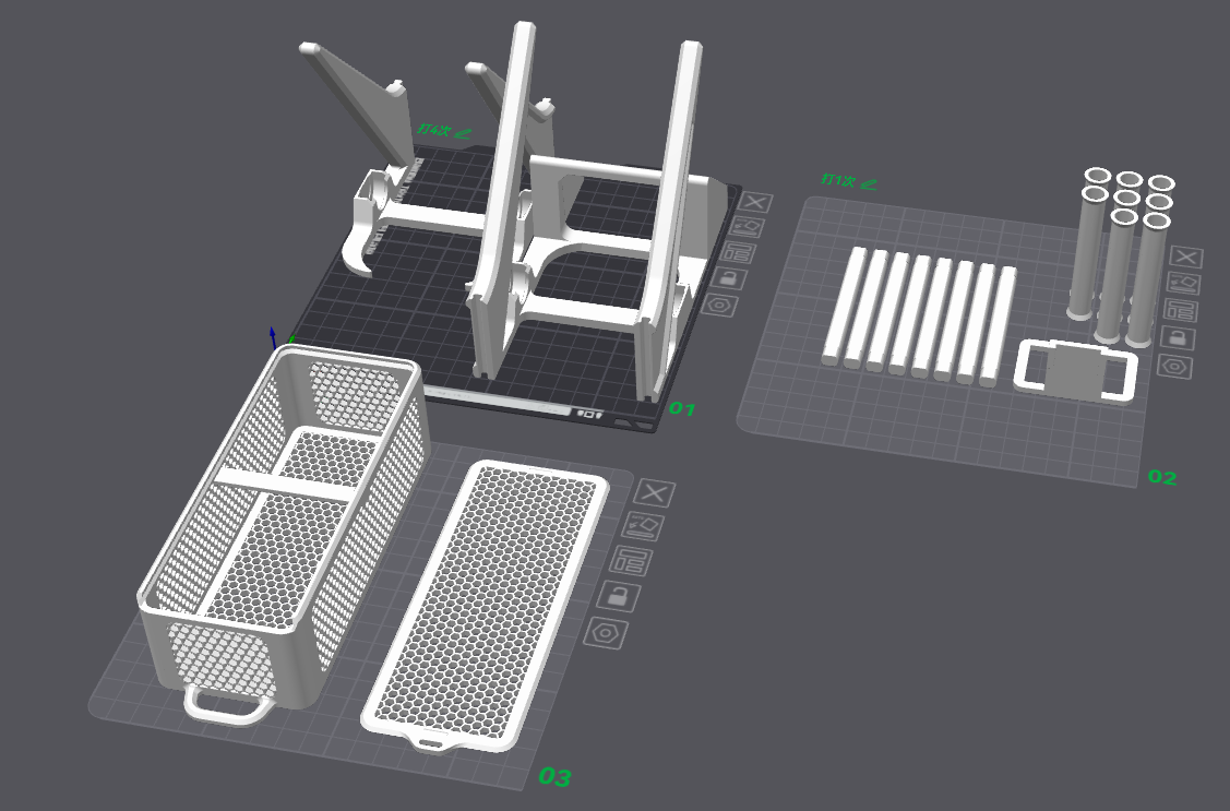 Miniatura 2 do modelo 3D 四盘位耗材干燥箱