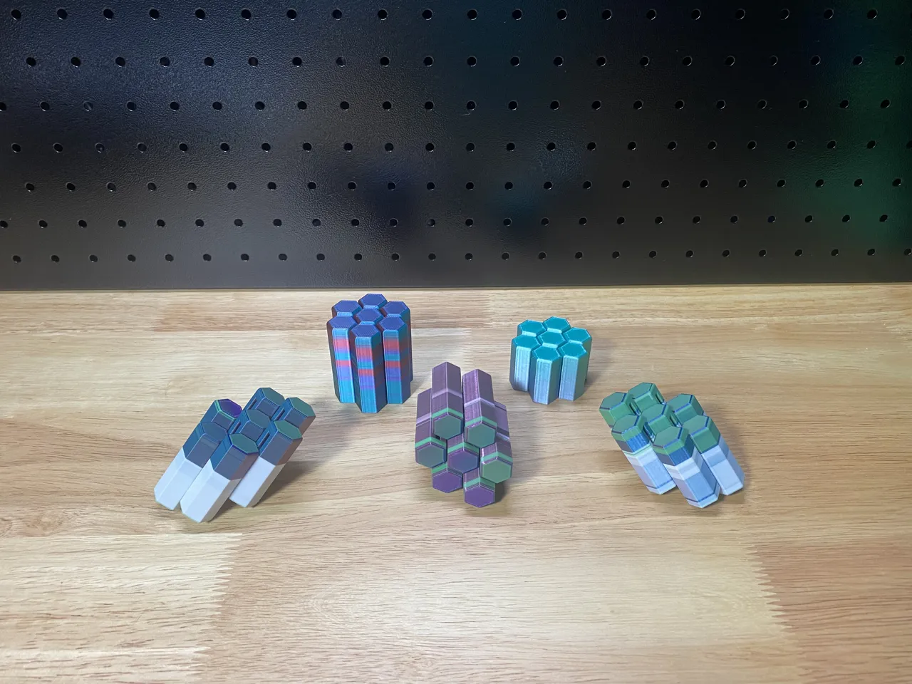 Honeycomb Fidget - Vertical Flush Object view 2