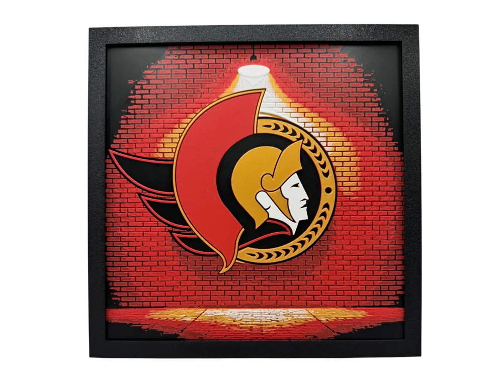 Ottawa Senators - NHL Hueforge - Brickwall