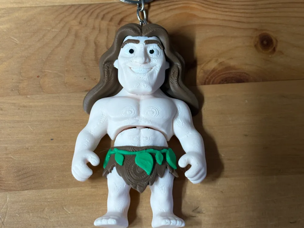 Llavero: Flexi Tarzan Keyring. Referencia del modelo original.