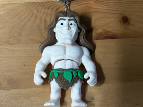 Llavero: Flexi Tarzan Keyring — referencia de MakerWorld