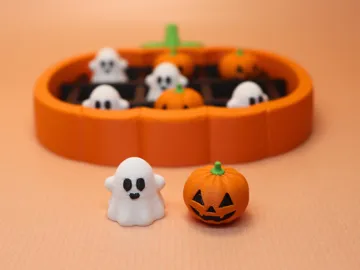 Modelo para impresión 3D: Boo Boo Halloween Tic-Tac-Toe Toy — vista de referencia 4