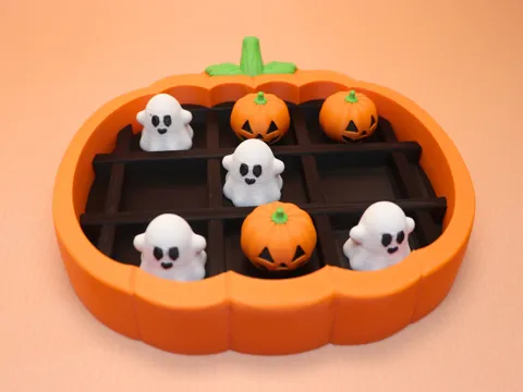 Modelo para impresión 3D: Boo Boo Halloween Tic-Tac-Toe Toy — referencia de MakerWorld