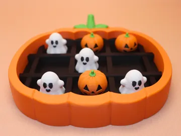 Modelo para impresión 3D: Boo Boo Halloween Tic-Tac-Toe Toy — vista de referencia 3
