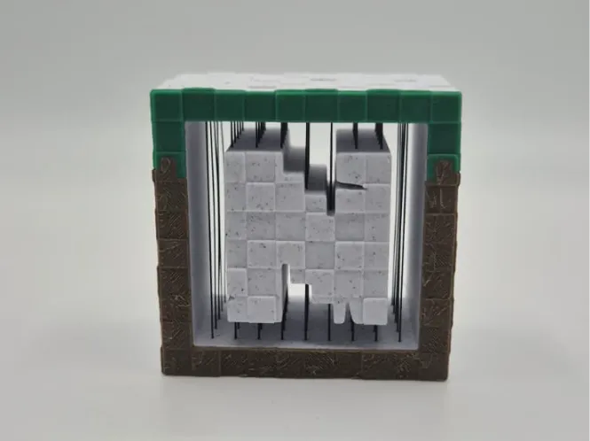 Minecraft Buchstabe-N String Art Alphabet