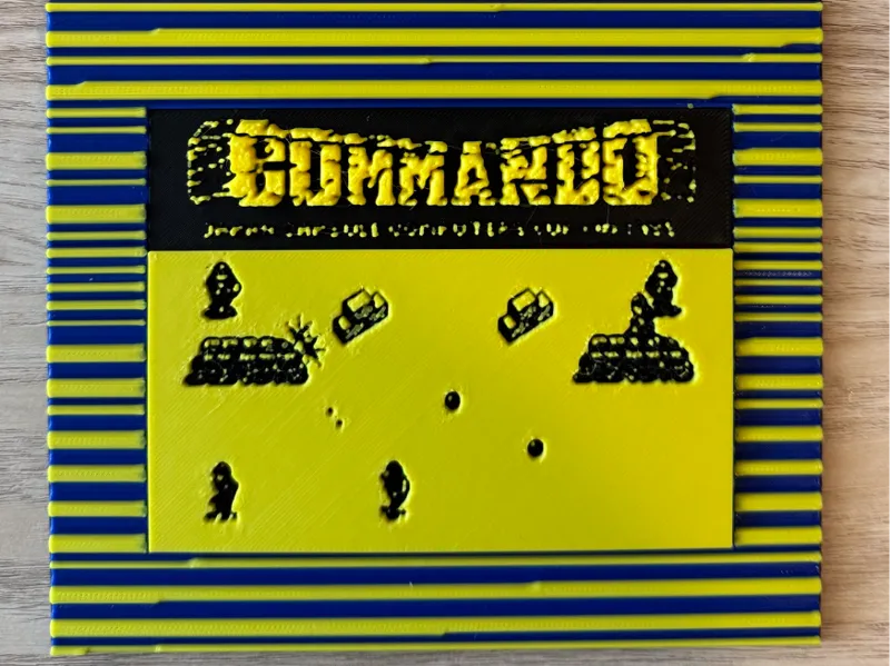 ZX Spectrum - 'Commando' in game screen-2 versions