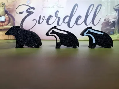 BADGER MEEPLES FOR EVERDELL