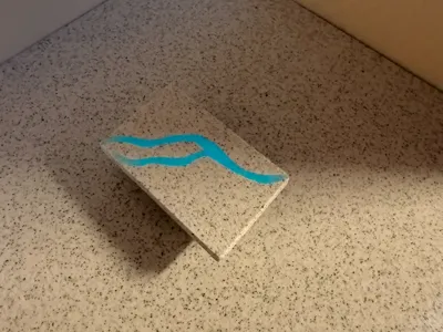 1:24 Scale Glow-in-the-Dark River Coffee Table
