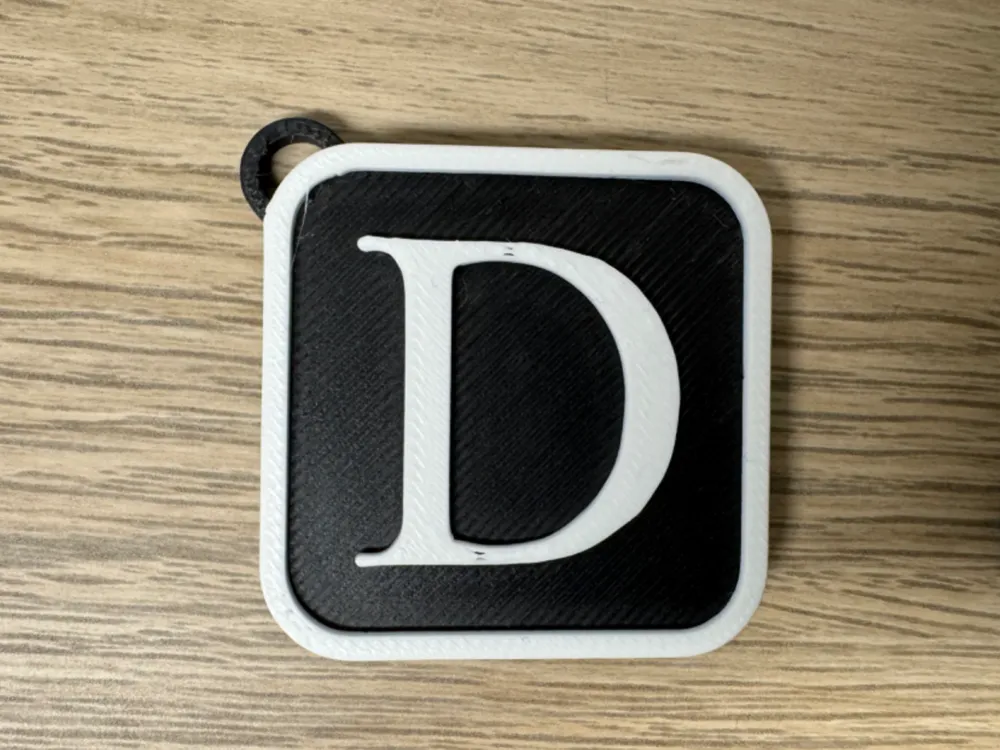 Keypad Letter D Keychain Letter D by FloPoschner - MakerWorld