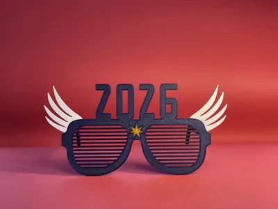 Yılbaşı Gözlük Parti Aksesuarı Özel Tasarım Eğlenceli Hediyelik