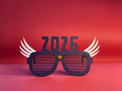 Yılbaşı Gözlük Parti Aksesuarı Özel Tasarım Eğlenceli Hediyelik