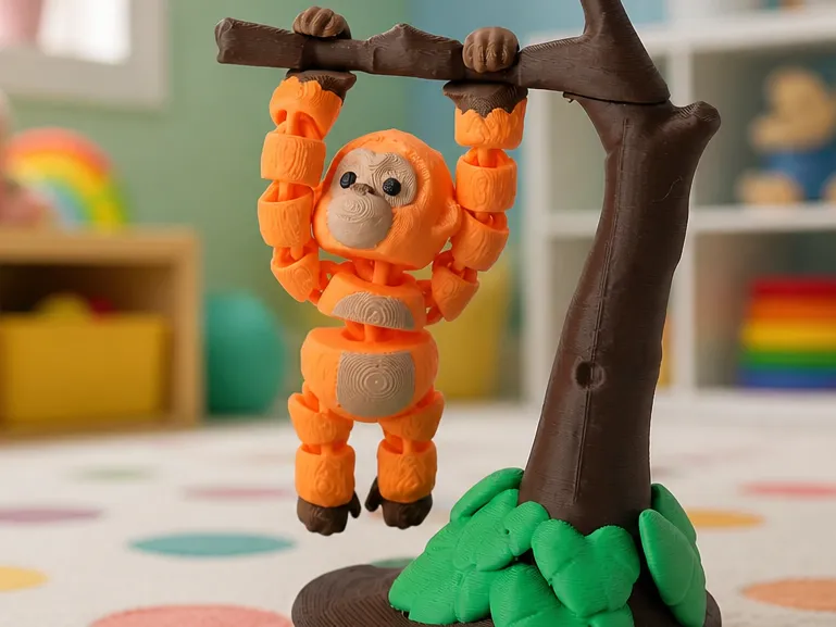 Hanging Orangutan Tree Branch Flexi Toy