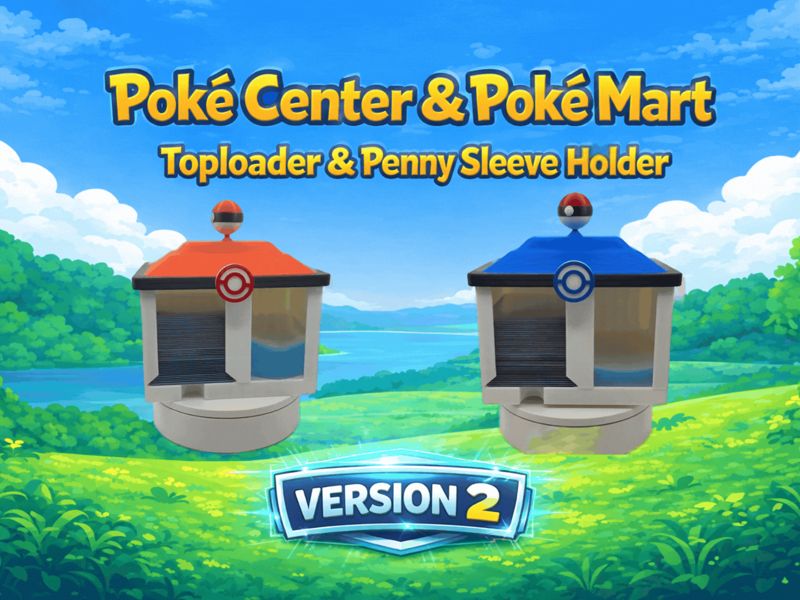 Pokemon Top Loader Holder V2 – Print in Place