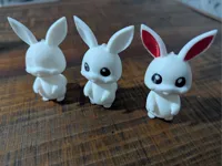 Figurine lapin multicolore — photo 1