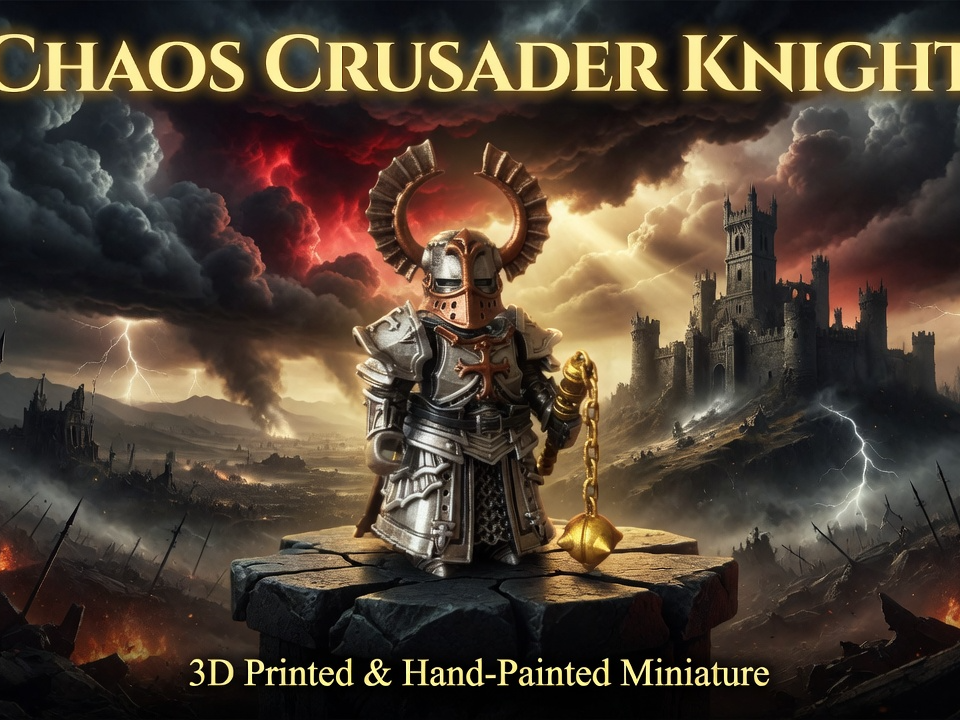 Cavaliere Crociato del Caos – Miniatura 3D