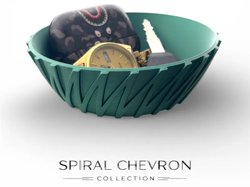 Catch All Bowl - Spiral Chevron Collection