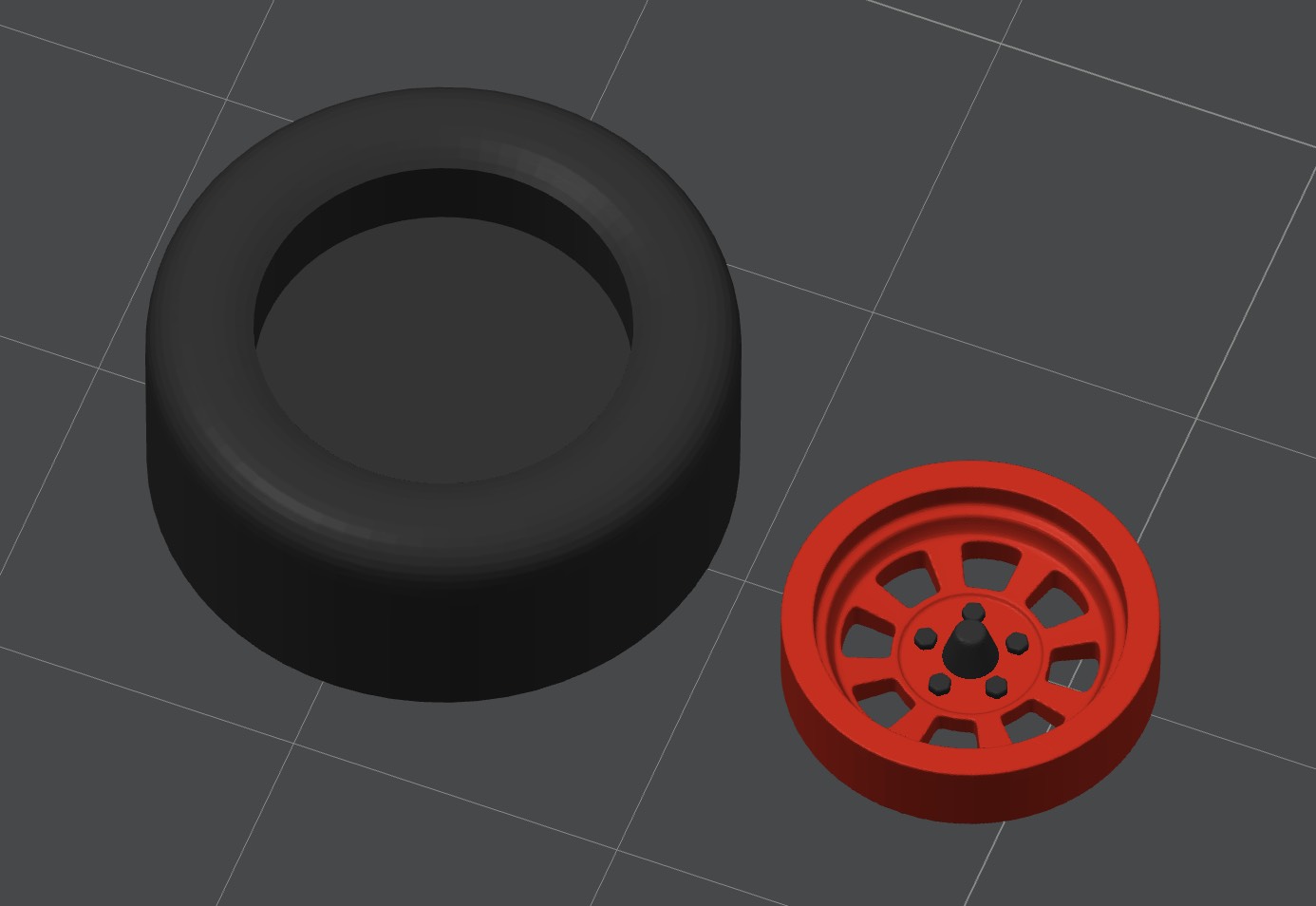 Miniatura 4 do modelo 3D 【Cars】赛车总动员 闪电麦昆 车模 组装 轮胎可动
