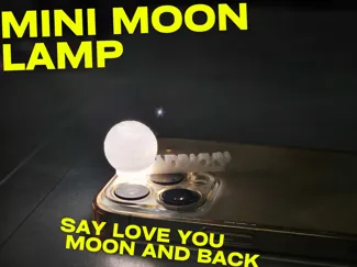 Quick Print! MINI Phone Lamp - Moon and Back