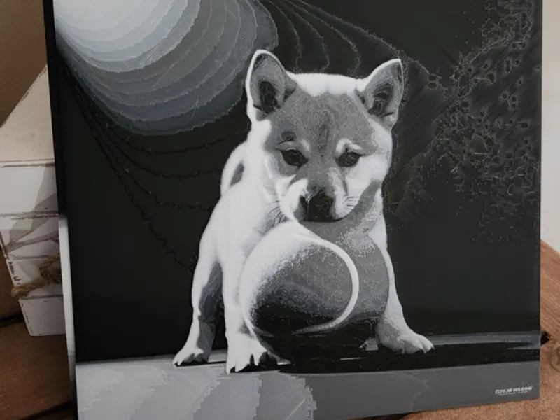 Shiba Inu Hueforge