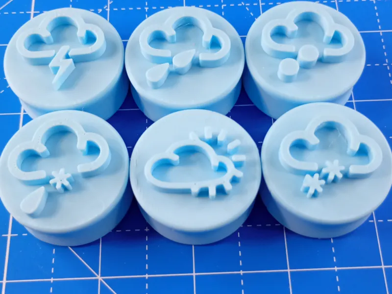Meterological weather map symbol stampers 25mm