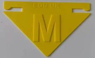 Land mine marking flags