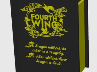 booknook planter fourth wing/acotar/lotr/hp